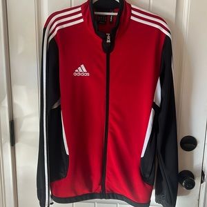 Adidas performance zip up jacket zipper tyro small